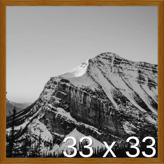 Frame It Easy 33 x 33 Hazel Wood Frame (Derby)