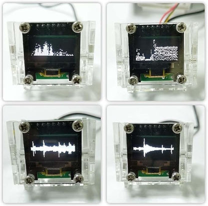 Audio Spectrum Display Analyzer with Dual Channel VU Meter and Multi Mode Screen (With Box)