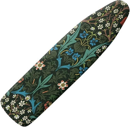 ZCFYGDX William Morris Ironing Board Cover Nylon Buckle Fastening Easy to Install Iron Decor Covers Standard with Elastic Edge Scorch Resistant Protective Covers for Iron Board 15x48 Vintage Print