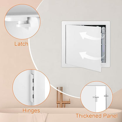 Suteck 18 x 18 Inch White Access Doors, Reinforced Hinged Access Panel for Drywall Walls and Ceilings