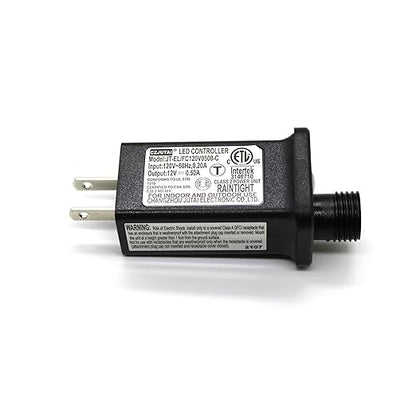 2 Pcs 8 Mode Light LED Transformer 12V LED Controller Class 2 Power Supply,Transformer US Plug Adapter Replacement for String Light, not Fit 8 Mode with Control Box and 1 Mode String Light