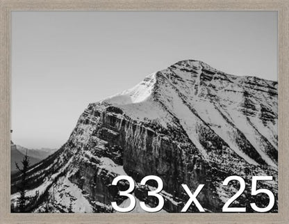 Frame It Easy 33 x 25 Rustic Gray Wood Frame (Derby)