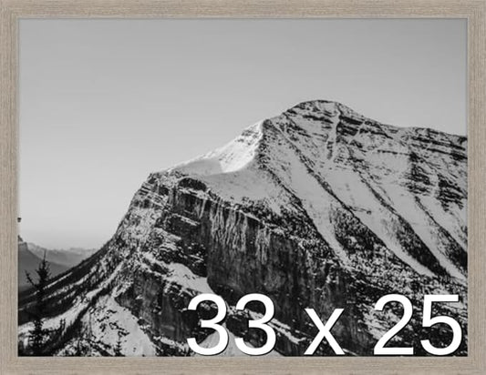 Frame It Easy 33 x 25 Rustic Gray Wood Frame (Derby)