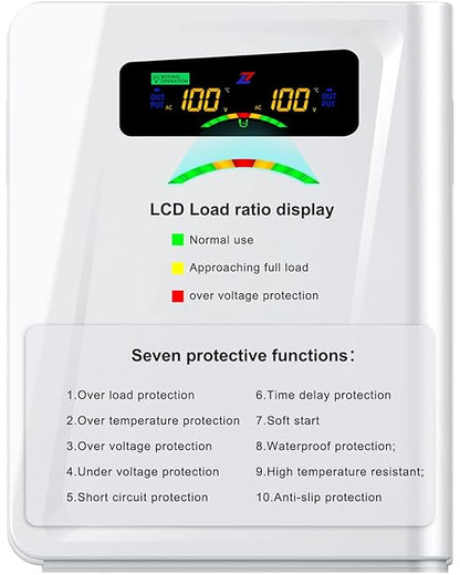 ZHENGXI 120v to 100v Step Down Transformer 1000W Power Voltage Converters, No Noise, Ten Protection Functions,Using Japan Appliances in US