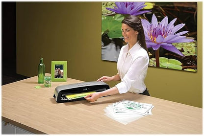 Fellowes Neptune 3 125 Laminator with 10 Pouches, 12.5 Inch (5721401), Silver, Black