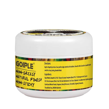 8.25 OZ Edge Control Wax for Women, Non-greasy Edge Smoother for Back Hair Extreme Hold Pack, Water-based Gel for All Hair Types, No Flaking, Extra Hold (Pineapple)