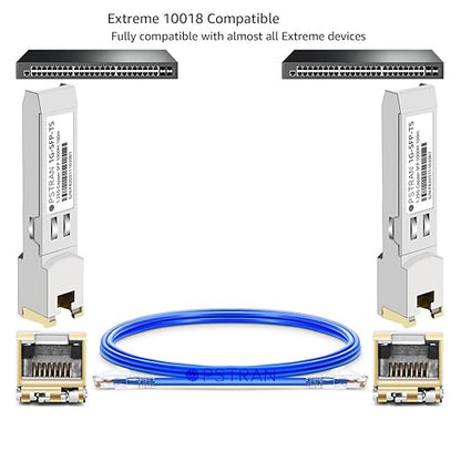 OPSTRAN 1000BASE-T SFP RJ45 Copper Transceiver Module Compatible with Extreme 10018 100m Cat 5e/6/6a 4 Pack