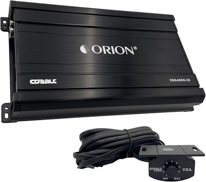 Orion Cobalt CBA4500.1D Monoblock 1-Channel Class D Amplifier for Car Subwoofer, 4500W, 1/2/4 Ohm Stable, Adjustable Low Pass & Subsonic Filter with Bass Boost, MOSFET Power Supply, Bass Knob Included