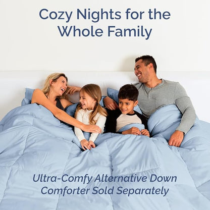 Full XL Bed Sheet Set - 4 Piece Extra Long Extended Full XL Sheets - Soft, Breathable & Cooling - Fits 8” to 16" Mattress w/ Deep Pockets - 54" x 80" - Easy-Fit, Wrinkle & Fade Resistant - Sky Blue