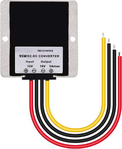 MGGi DC/DC Converter 12V Step Up to 19V 5A 95W Voltage Regulator, Power Adapter Voltage Booster, Power Supply Module Boost Transformer for Car Truck Vehicle Boat