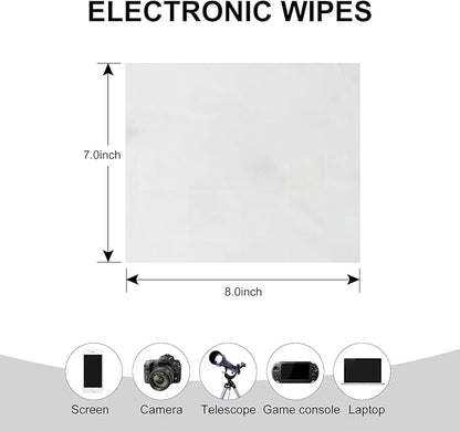 Screen Cleaner Cadith Electronic Wipes - Safely Clean Your Computer, Laptop, TV, Phone, and Tablet Screens - All Electronic Equipment - 8x7 Inches Screen Wipes(40PCS)