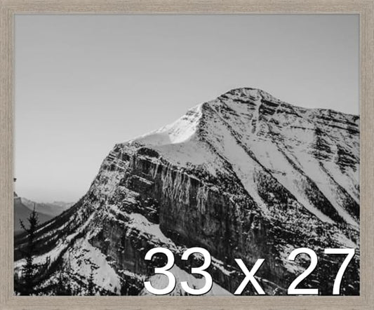 Frame It Easy 33 x 27 Rustic Gray Wood Frame (Derby)