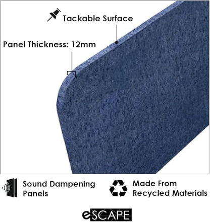 Escape Acoustic Wall Art | Matrix Design | Suspended Sound Proofing Panels | Eco-Friendly Recycled Material | 4X4 | Orange