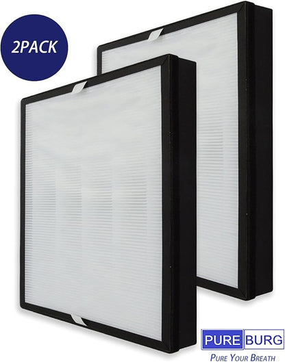 PUREBURG Replacement Filters Compatible with Air Choice AP-528 Air Purifier,2-Pack H13 True HEPA Pre-Filter, Air Clean Dust Pet-hair