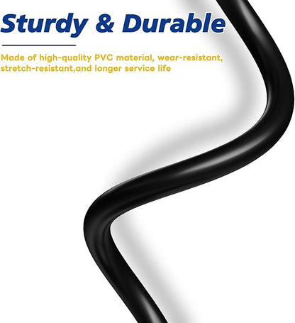 Lonlonty M8 Cable 3 Pin 6.5Ft/2M Female A Coding Circular Connector Cable Shielded IP67 Waterproof Single End Cable A Code