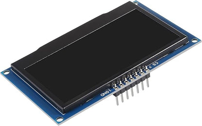 ACEIRMC 2.42 inch 128x64 OLED LCD Display Module SSD1309 7 Pin SPI/IIC I2C Serial Interface for Arduino UNO R3 (White)