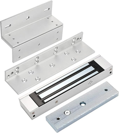 Electric Magnetic Lock with Z and L Bracket 180KG 350LBS Holding Force Electromagnet Lock 12V Fail Safe Single Door for Access Control System