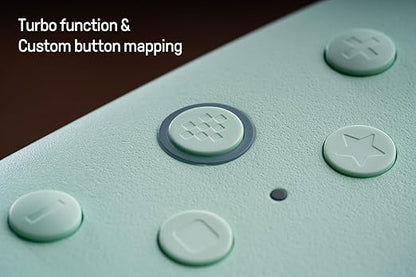8Bitdo Ultimate 2C Hall Effect Joysticks and Hall Triggers Wireless Controller for Windows PC and Android, with Remappable L4/R4 Bumpers, Turbo function & Rumble vibration (Green)