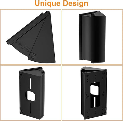 NANW Adjustable 30 to 55 Degree Doorbell Angle Mount Compatible with Video Doorbell 1/2/3/4/Wired/Pro/(2020 Release)/Battery Doorbell Plus, Camera Mount Holder Bracket Wedge for Apartment