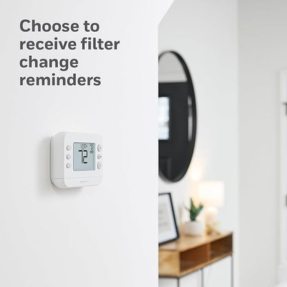 New! Honeywell Home Programmable Thermostat, Single-Stage, 1 Heat/1 Cool Compatibility, Flexible Schedule, X2P, White, RTH21B