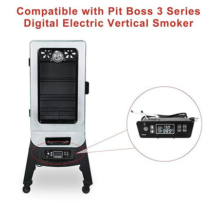 Digital Thermostat Control Board Compatible with Pit Boss 3 Series Digital Electric Vertical Smoker, Electric Smoker Controller Replacement Parts for Pit Boss PBV3D1