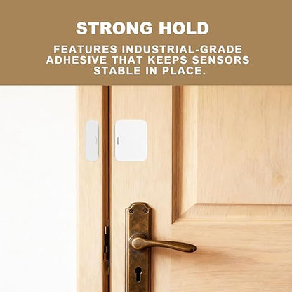 AUFORPET Thick Adhesive Replacement Tape Compatible with SimpliSafe Entry Door Sensor Magnet, Pre-Cut Pads, Easy Installation, Pack of 12 Sensor Pads & 12 Magnet Pads