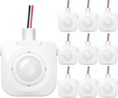 Everelectrix Single Pack Ceiling Occupancy Motion Sensor, Passive Infrared Technology, High Bay Fixture Mount 360 Degree, Hard-Wired, 120-277 VAC, Commercial, Industrial Grade Occupancy Sensor