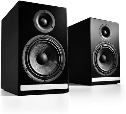 Audioengine HDP6 Passive Speakers Bookshelf Speakers Pair | Home Stereo High-Powered 2-Way Desktop Speakers | AV Receiver or Integrated Amplifier Required (Satin Black)