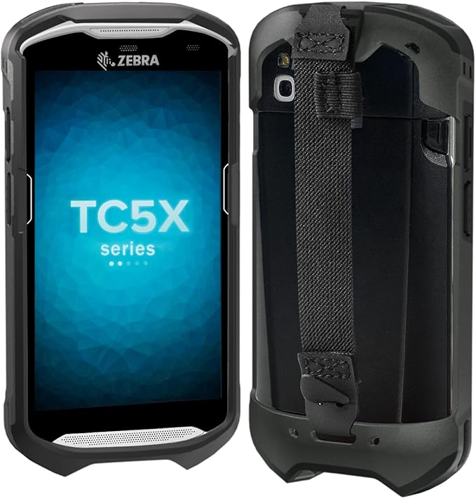 Case for Zebra TC51 TC510K TC52 TC52X TC56 TC57 TC57X TC520 TC520K – Rugged Protective Cover with Strap, Bumper, Boot-Style Holster, Handheld Barcode Scanner Accessory SG-TC51-EXO1-01 (Black)