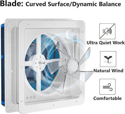 2012 Air Max 14" Vent RV Roof Vent Reversible Exhuast Fan, Ultra Low Sound RV Air Ventilation Ceiling Fan 12V Remote with Rain Sensor