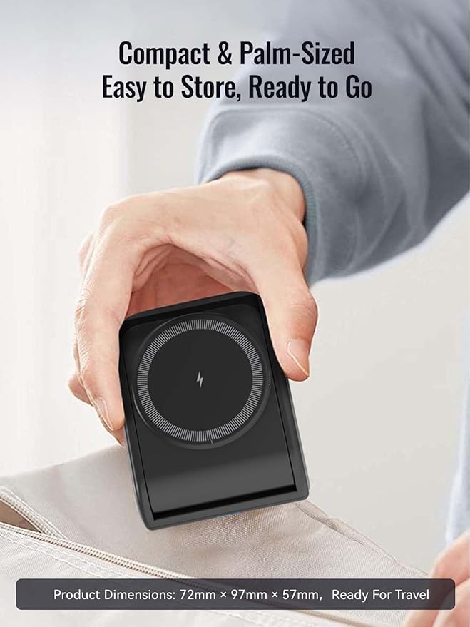 4 in 1 Wireless Charger for iPhone, Mag-Safe Charger for iPhone 16/15/14 Series, Airpods Pro 2, iWatch Series 10/9/8/7, Foldable Charging Station for Apple Multiple Devices
