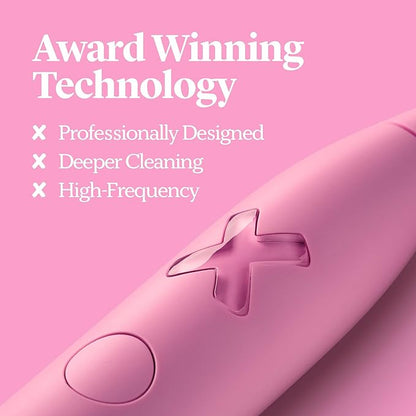Made by Dentists PRO‑X Sonic Electric Toothbrush for Adults– Dentist‑Designed Rechargeable Toothbrush,9× More Plaque Removal, 70 Day Battery Life, USB‑C Fast Charge, 3 Modes, Travel Case & Extra Heads