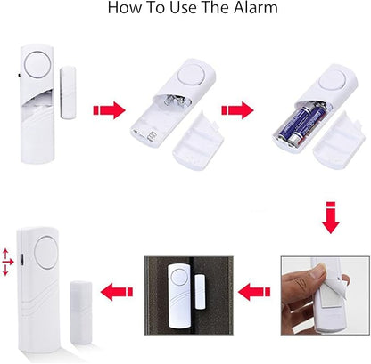Door Window Alarm, 90DB Door Alarms for Kids Safety, Door Window Burglar Alarm-Window Pool Alarms for Home