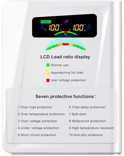 ZHENGXI Step Down Transformer 120v to 100v Voltage Converter 3000W, No Noise, Ten Protection Functions, Using Japan Appliances in US