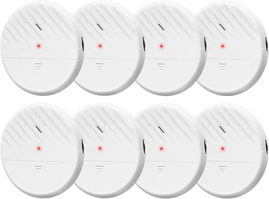 Wsdcam Glass Break Sensor Alarm 125dB Ultra-Slim Wireless Glass Break Detector Window Alarm Vibration Sensor for Home Window and Door Security (8)