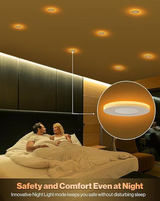 Sunco 3 Inch LED Recessed Slim Down Light for Indoor Ceiling Fixture Home Living Room Bedroom, 6W 500 Lumens, Selectable CCT 2700K/3000K/4000K/5000K/6000K, 0-10V Dimmable, AC120V 4 Pack.