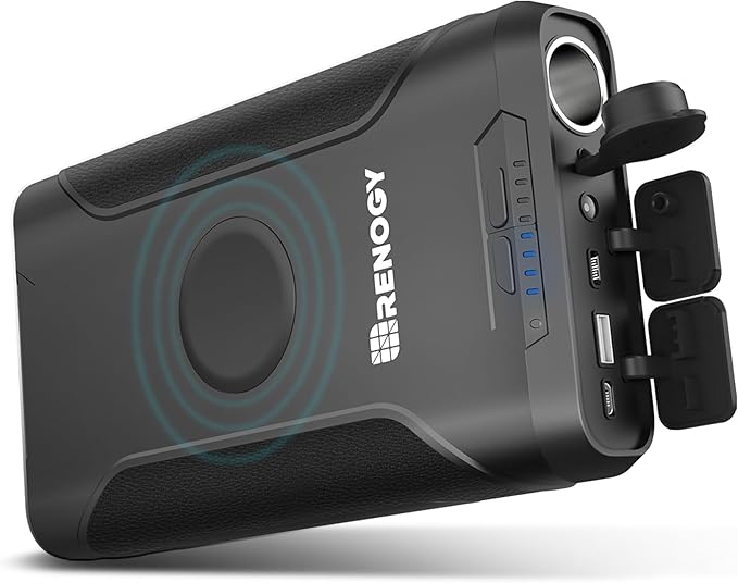 Renogy 72000mAh 266Wh 12v Power Bank with 60W PD, CPAP Battery for Camping, High Capacity Large Camping Power Bank with USB-C DC Wireless Charging & Flashlight, CPAP Battery Backup Power Supply