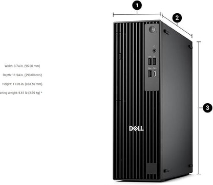 Dell Pro Slim QCS1250 Business Desktop, New OptiPlex Version, Intel Core i7-14700(20 Core, 28 Threads), 32GB DDR5 RAM, 1TB PCIe SSD, Ultra-Quiet Design, Dual 4K Monitor Support, USB-C, Windows 11