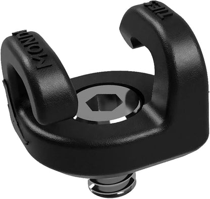 KONDOR BLUE x Armando Ferreira | MondoTies Cable Management Clips for Cameras | Cable organization, 1/4"-20 Mounted, Holds 2-3 cables, & Supports up to 20lbs of force (10-Pack) | Black