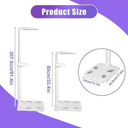 Ultrasonic Digital Physician Scale, 440lb/200kg Height and Weight Scale with BMI Body Fat Measurement, Smart LCD Display Body Composition Scale for Gym, Home, Hospital & Physicians
