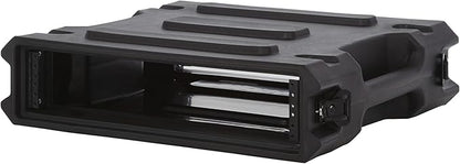 Gator Cases Pro Series 2U Rack Case with Standard 19" Depth, Roto Molded Made in USA (G-PRO-2U-19)