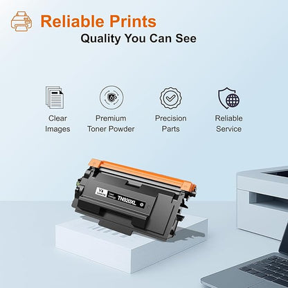 VLOVEINK TN920XL TN920 Toner Cartridge Compatible for Brother TN920XL TN920 TN920UXXL TN920XXL Work with Brother HL-L6210DW MFC-L5915DW HL-L6210DWT HL-L5210DWT MFC-L5710DW Printer (2 Pack, with Chip)