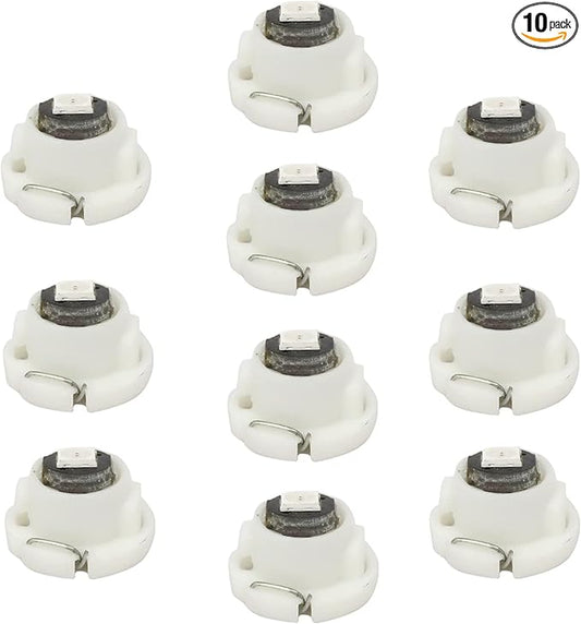 WLJH Ice Blue A/C Climate Heater Control Dash Indicator Light Switch Led Bulbs Replacement Kit For Camry Corolla Tacoma Matrix, Pack of 10