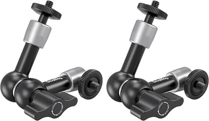 SMALLRIG 5.5-inch Magic Arm 2-Pack, Articulating Adjustable Friction Arm Mount with 1/4"-20 Thread Screw, for Camera Monitor/LED Light Setup, 5316