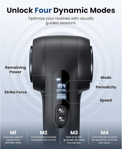 BOB AND BRAD D5 Pro Massage Gun with 13mm Amplitude, FSA-HSA Eligible, Professional Deep Tissue Percussion Massage Gun, Ergonomic D-Handle for Effortless Muscle Pain Relief, Adapter Included