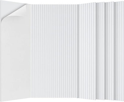 5 Pack Acoustic Panels,47.2x23.6x0.4 inch Acoustic Wall Panels,Large Soundproof Panels,Self-Adhesive Sound Proof Panels for Walls,Acoustic Treatment for Recording Studio&Office,White