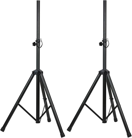 Howonder Heavy Duty Speaker Stand, PA Speaker Stand,Speaker Tripod Stand, Adjustable Height from 44 to 72 Inches，Hold up to 150lbs, HD-300 (2 Packs Black)