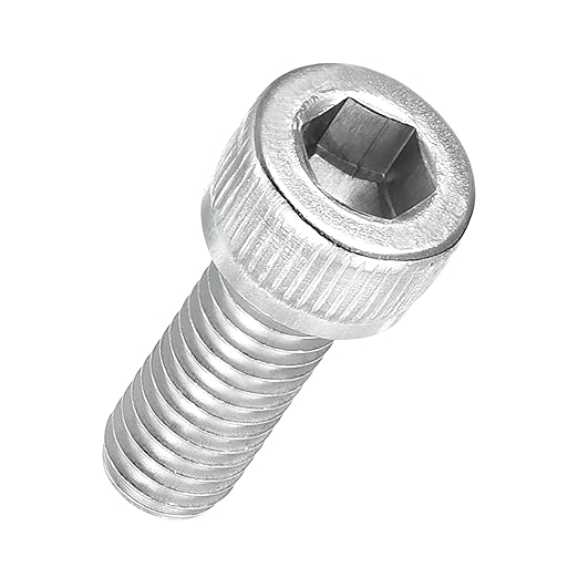 Kozelo 25pcs Socket Head Cap Screws - [M6-1 x 18mm] 304 Stainless Steel Allen Socket Drive for Electrical Motor 3D Printing Fan Engine Replacement Use, Silver