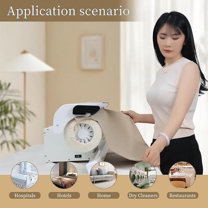Rotary Roller Iron Steam Press Hotel Linen Ironing Machine with Continuous Steam for Commercial and Home Use. Designed for Bed Sheet,Pillowslip,Napkin, And Almost Any Flat, Appropriately Sized Textile