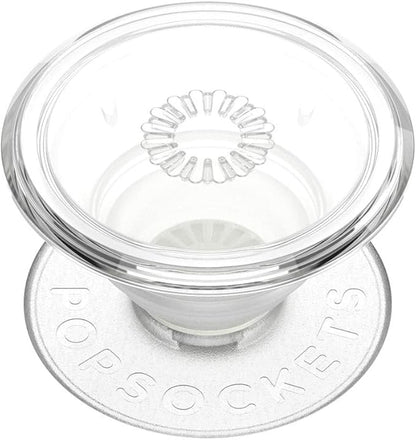 PopSockets Phone Grip with Expanding Kickstand, Adhesive Grip - Clear